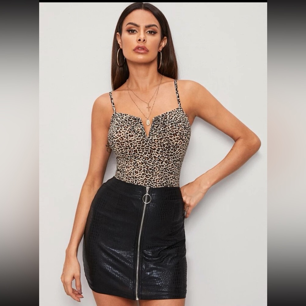 Leopard Print V-wire Cami